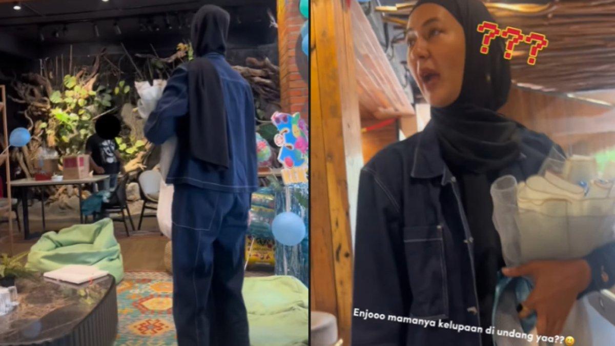 Saat Paula Verhoeven datang, Kenzo ternyata sedang tidak berada di rumah Baim Wong