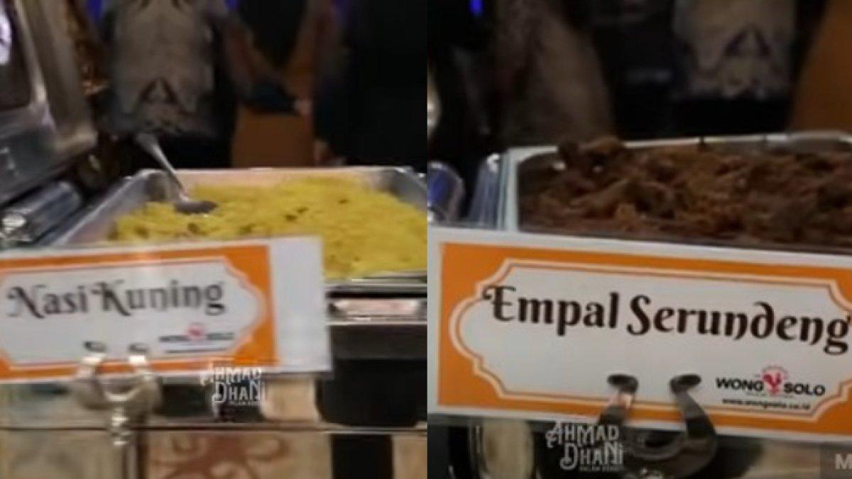 MENU NGUNDUH MANTU -  Mengintip sajian menu tradisional di acara ngunduh mantu Al Ghazali dan Alyssa Daguise.