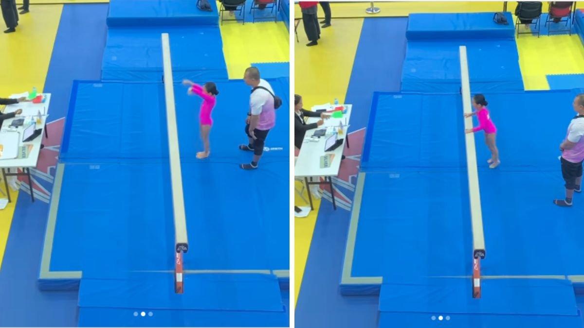 Salma Jihane sudah menunjukkan ketertarikannya di bidang gymnastic