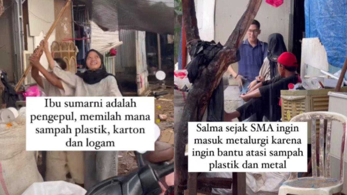 Salma ternyata anak pengepul sampah