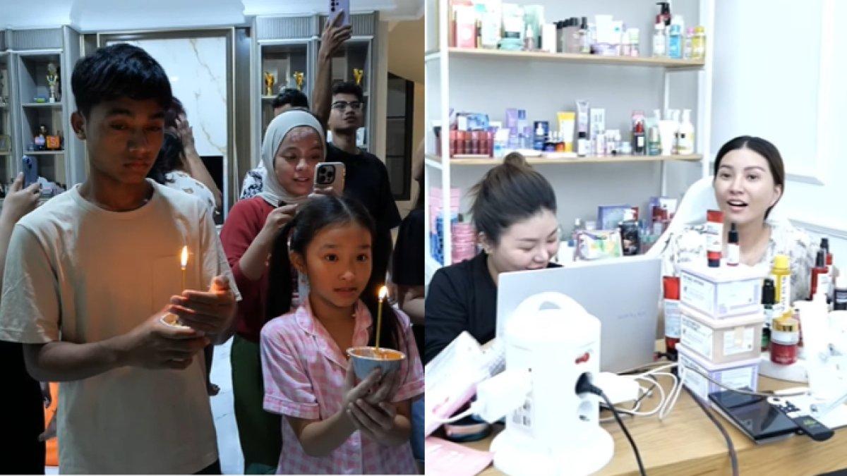Sarwendah mendapat kejutan ultah saat sedang menjadi host live shopping.