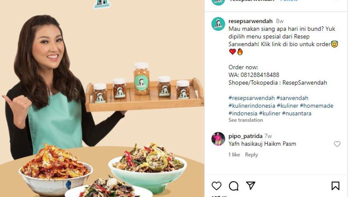 Sarwendah merambah bisnis makanan