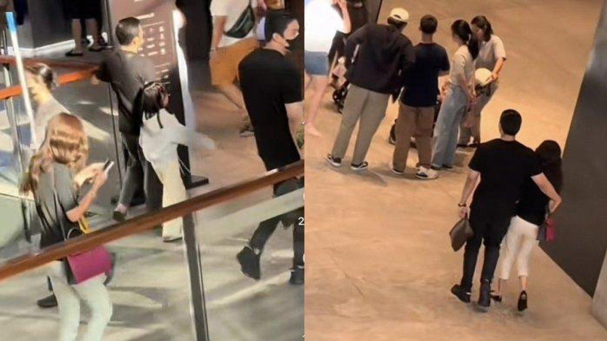 JALAN BARENG - Artis Sarwendah terciduk jalan bareng dengan Giorgio Antonio, dicapture (17/6/2025). Janda presenter Ruben Onsu tur rekam kamera netizen.