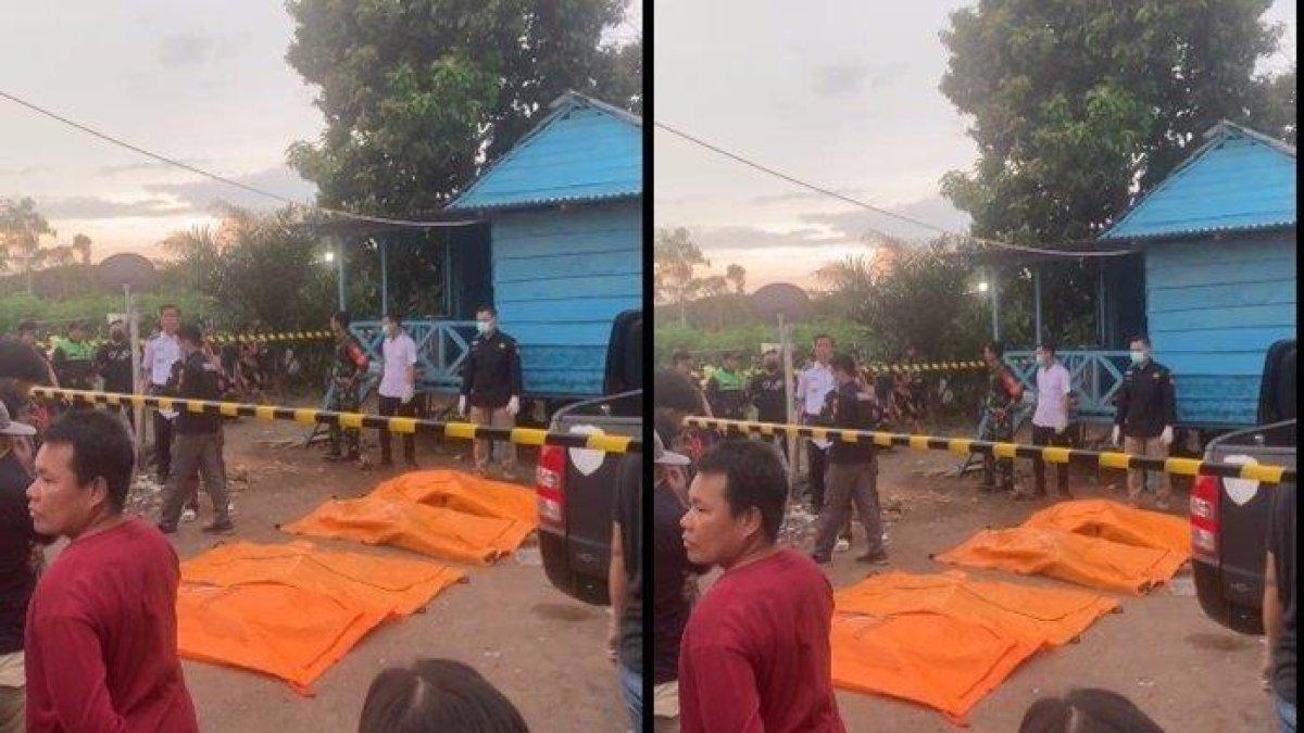Satu keluarga tewas di dalam satu rumah di Desa Lumpatan Kecamatan Sekayu, Kabupaten Musi Banyuasin (Muba).