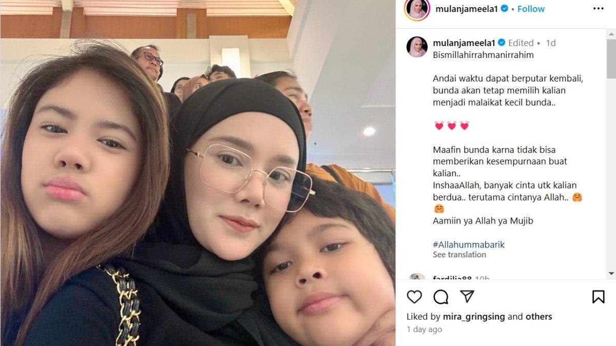 Secara tiba-tiba Mulan Jemeela ucap permintaan maaf sambil memeluk Safeea dan Ali.