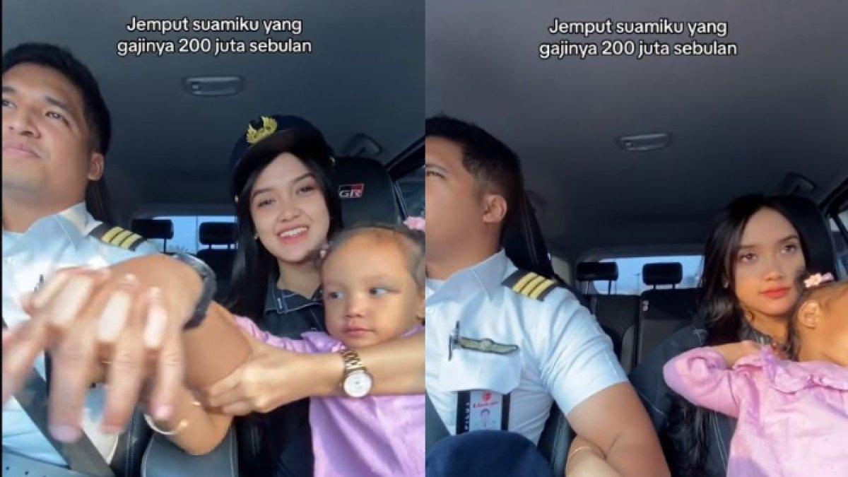 Video seorang suami yang dijemput istri yang bangga karena suami gajinya Rp 200 juta
