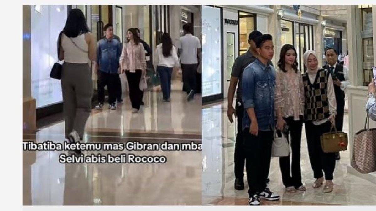 TAS MEWAH SELVI ANANDA - Selvi Ananda bersama Gibran mengunjungi sebuah mall mewah di Jakarta dan mampir ke sebuah butik.