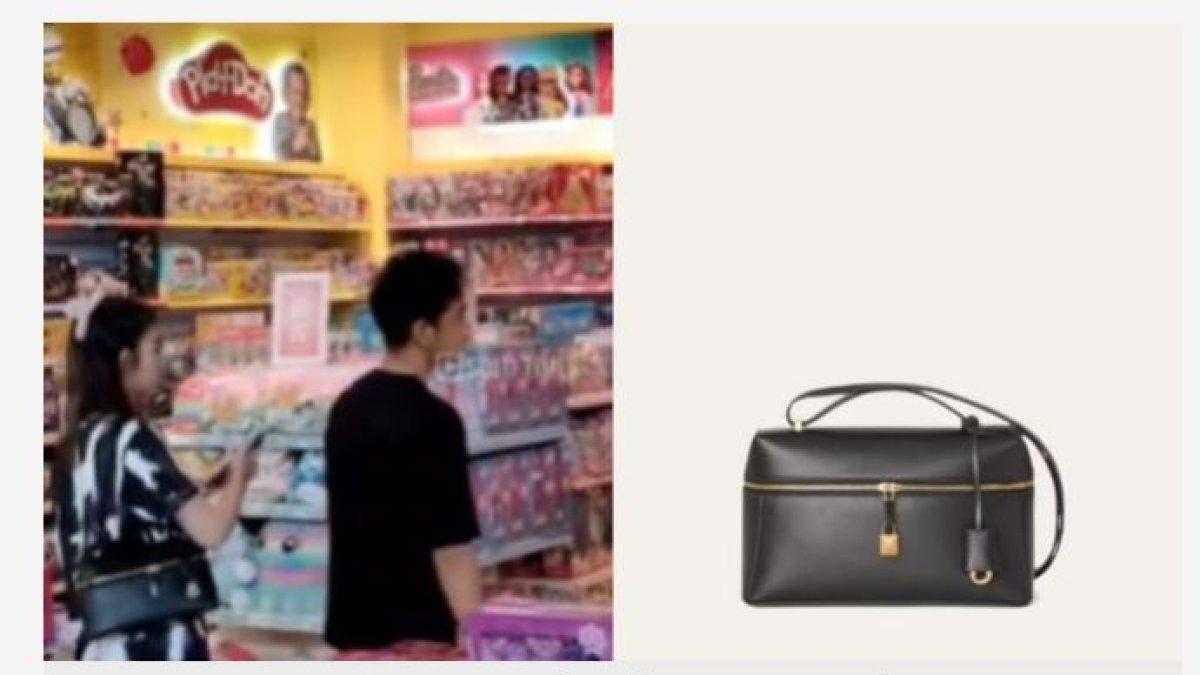 TAS MEWAH SELVI ANANDA - Selvi Ananda pakai tas Loropiana Extra Bag L27 warna hitam yang dibandrol dengan harga Rp 54,2 juta.