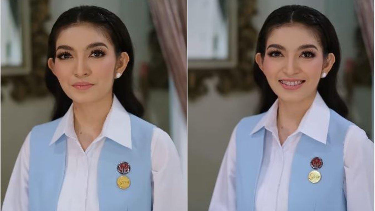 PENAMPILAN TERBARU SELVI ANANDA - Selvi Ananda tampil memukau dengan riasan bertema soft glam.