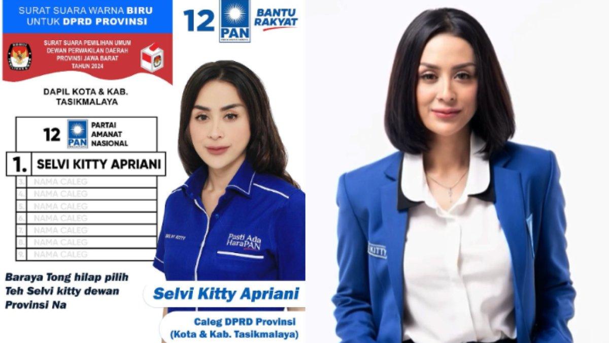 Selvi Kitty maju sebagai calon legislatif untuk DPRD Provinsi dapil Kota & Kabupaten Tasikmalaya