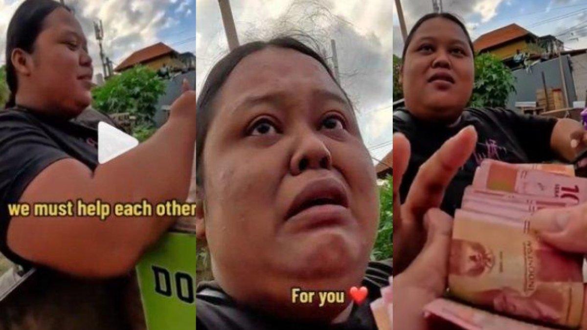 Sempat beri dagangan ke bule, penjual donat ini dapat uang sekardus hingga rumah baru.