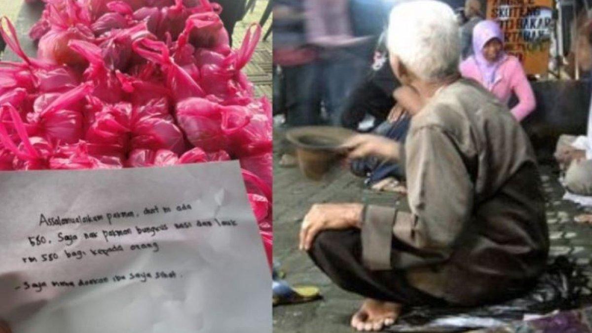 Seorang anak tinggalkan uang Rp1,9 juta untuk mendoakan agar ibu sembuh.