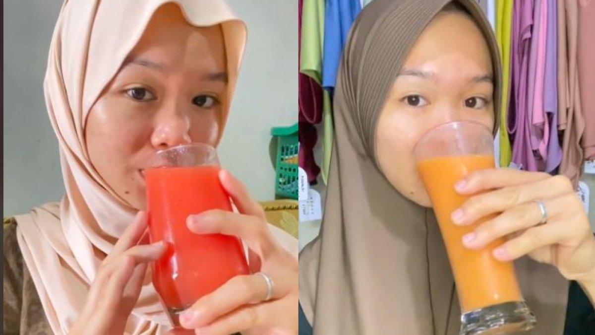Seorang gadis memberikan tips menghilangkan jerawat