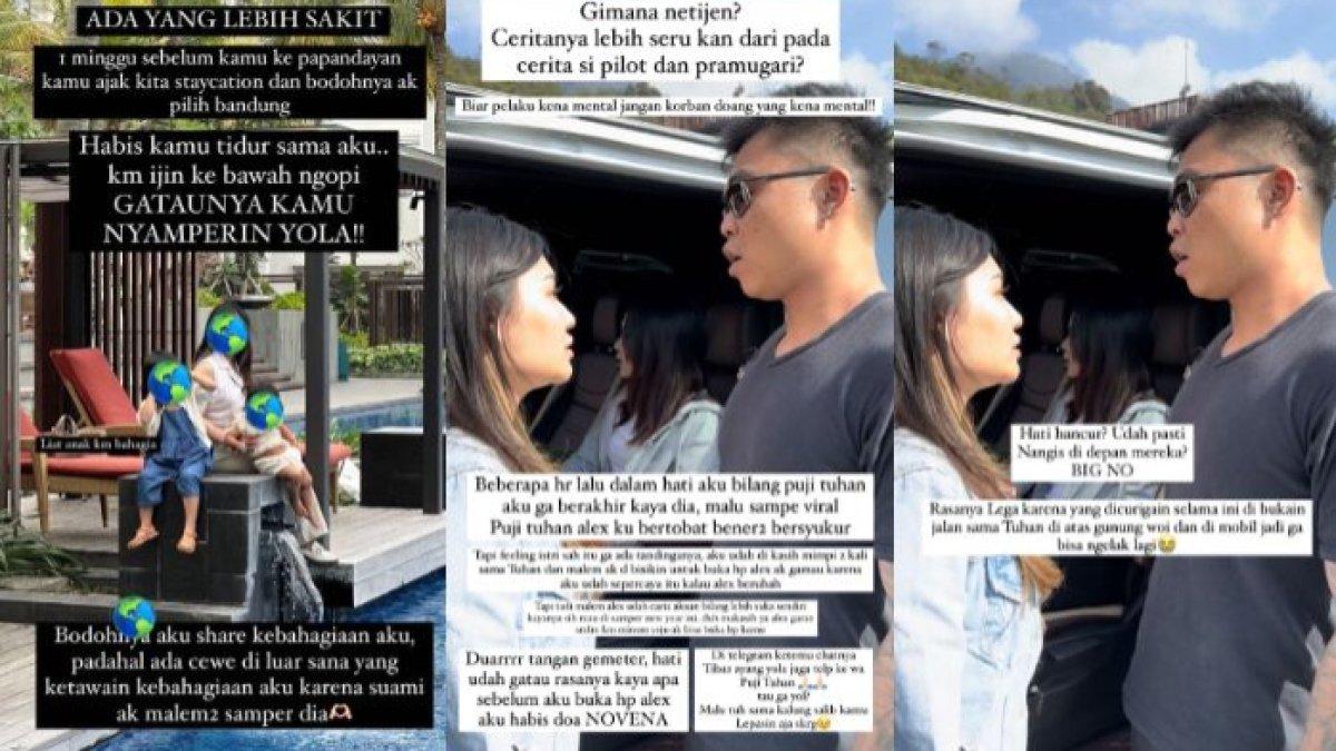 Seorang istri melabrak suaminya yang diduga selingkuh dengan mahasiswi