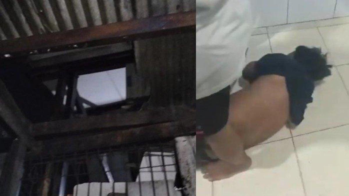 Seorang pemuda berinisial A babak belur dihakimi massa usai diduga hendak mencuri dan sempat kabur berlarian di atap rumah warga di Jalan Kebon Baru, wilayah RW 010 Semper Barat, Cilincing, Jakarta Utara, Senin (9/10/2023) malam.