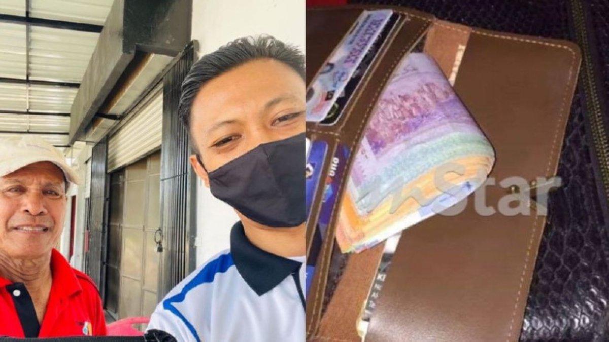 Pria yang menemukan dompet berisi penuh uang