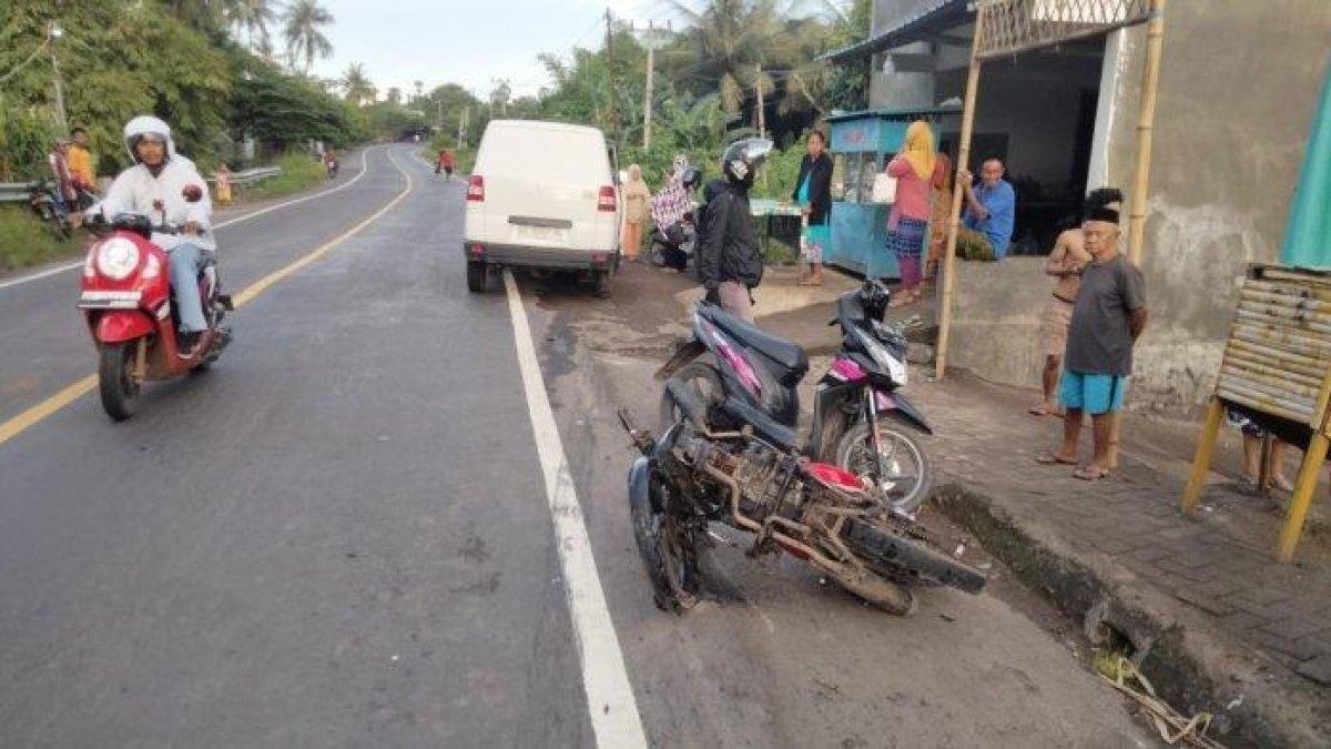 Sepeda motor korban kecelakaan maut