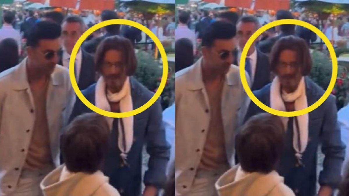Shah Rukh Khan gondrong dan berjenggot