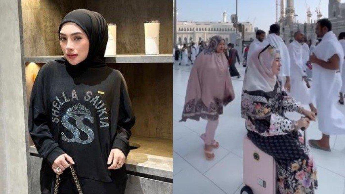 Shella Saukia, Crazy Rich Aceh yang dihujat gegara naik koper listrik saat di Mekkah