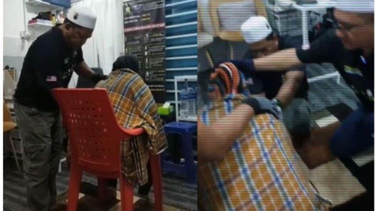 Sikap wanita ini berubah aneh usai memarahi tetangga yang parkir sembarangan