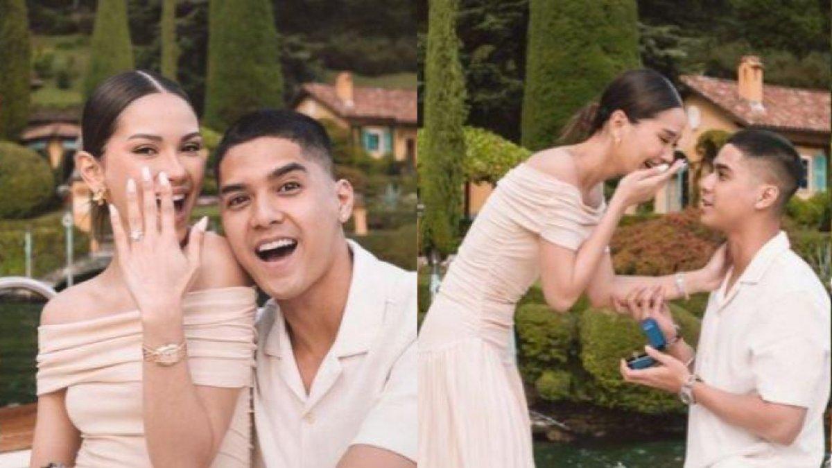 Terbaru, Alyssa Daguise dilamar oleh Al Ghazali di Danau Como, Italia.