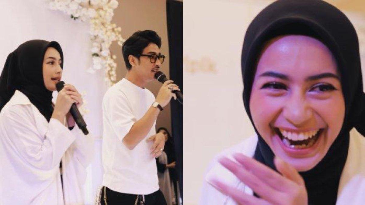 Sintya Marisca salah tingkah saat nyanyi bareng