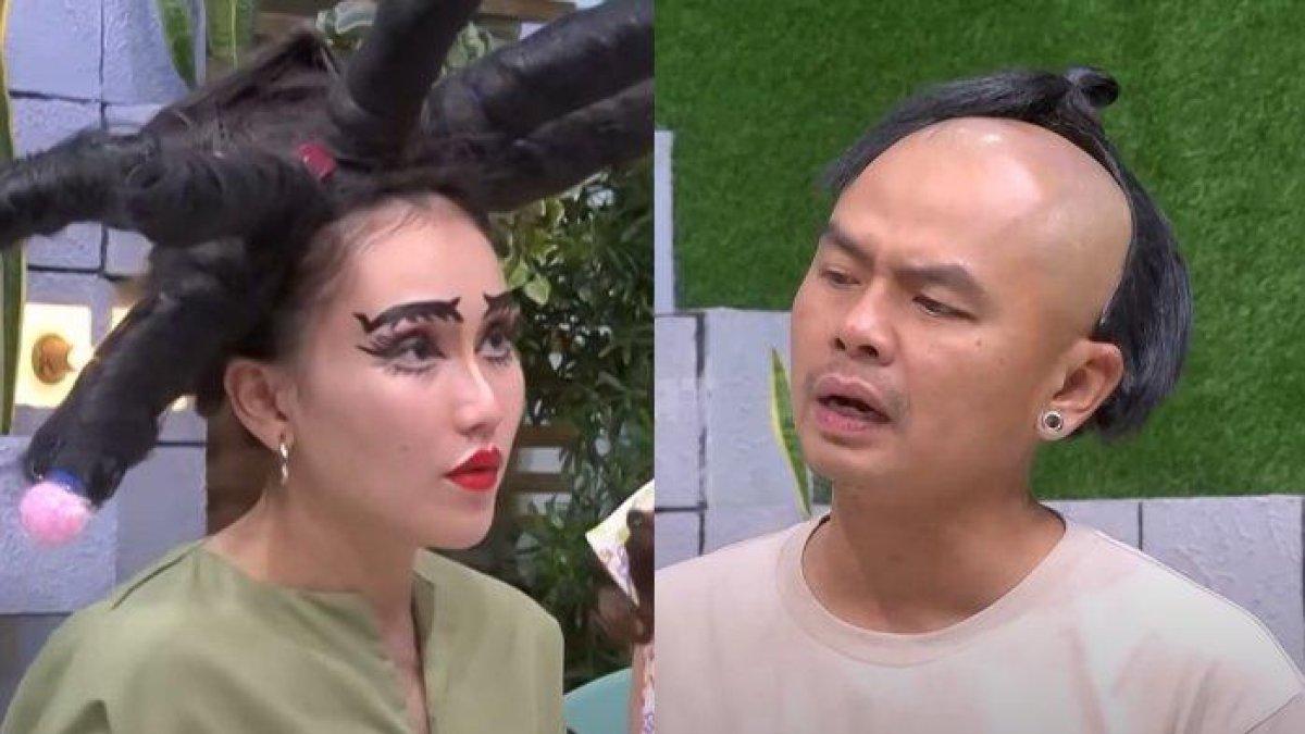 Sketsa Ayu Ting Ting dan Wendy Cagur
