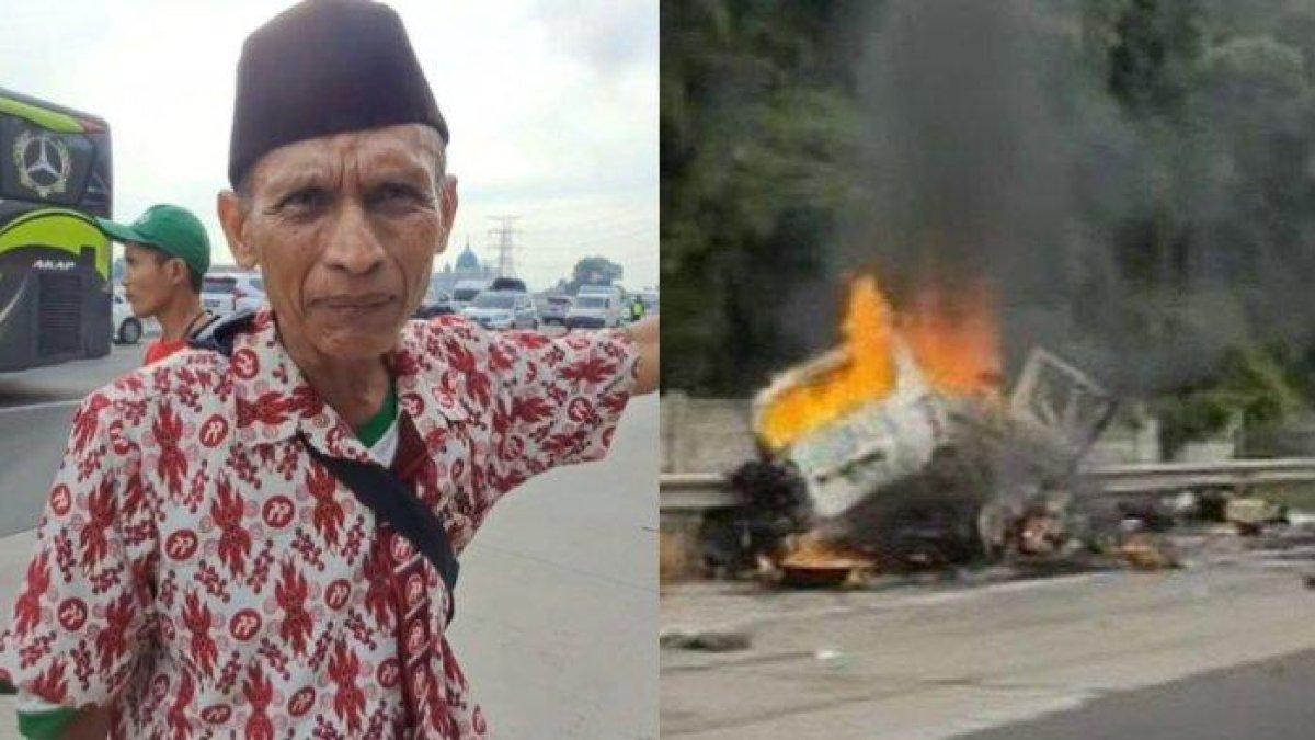 Polres Karawang memastikan sopir bus Primajasa, Heri (kiri), yang terlibat kecelakaan Tol Jakarta-Cikampek, hanya diperiksa sebagai saksi.