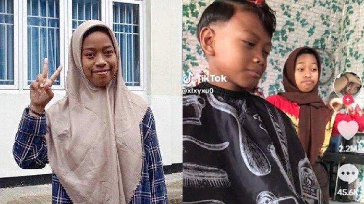 Sosok Amelia Rahma asal Wonosobo yang viral joged TikTok saat ditemui tribunjateng.com, Kamis (18/1/2024)