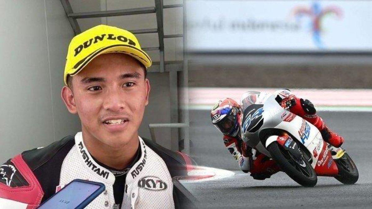 Mario Aji, pembalap asal Magetan tampil di MotoGP Thailand 2023.