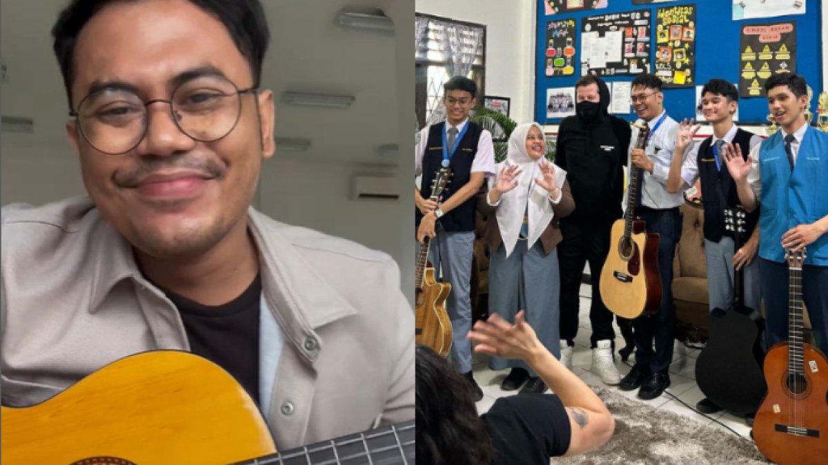 Alan Walker datangi guru dan murid di Medan