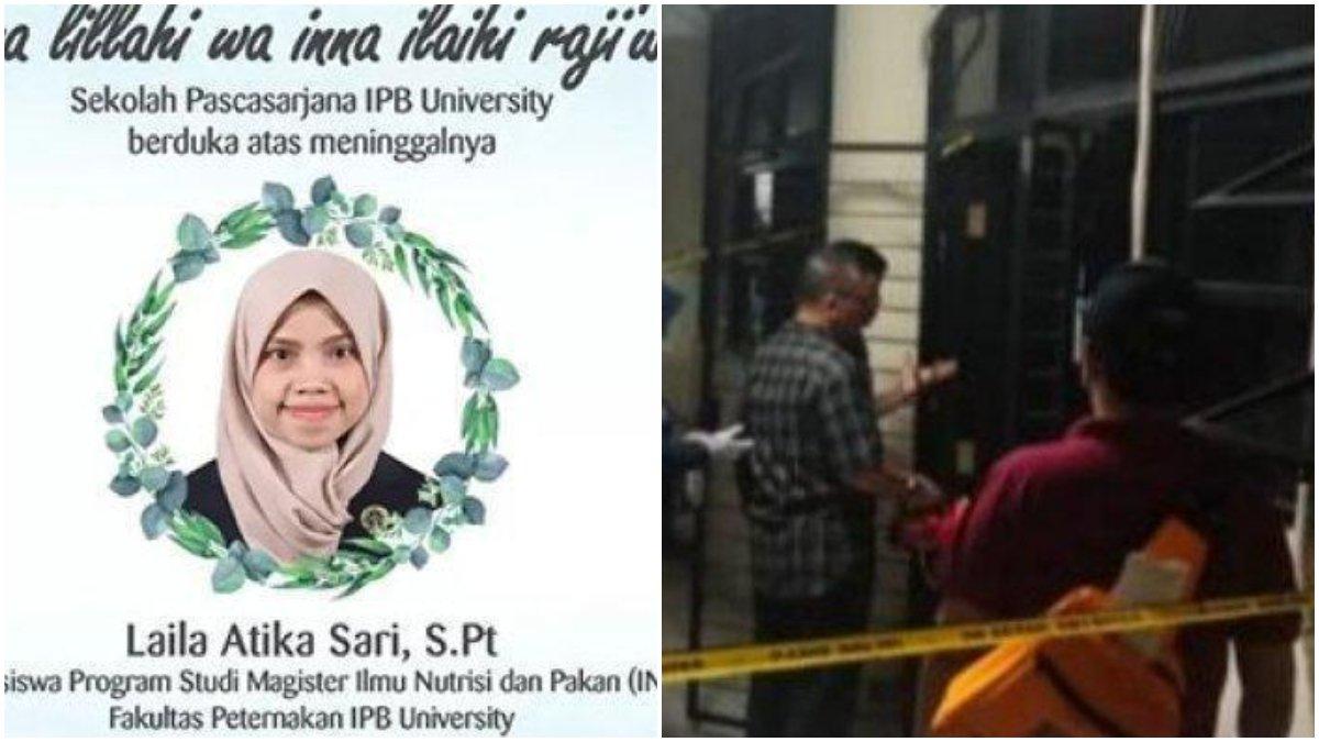 Sosok almarhumah Laila Atika Sari, mahasiswi S2 IPB meninggal akibat kebakaran di laboratorium penelitian.