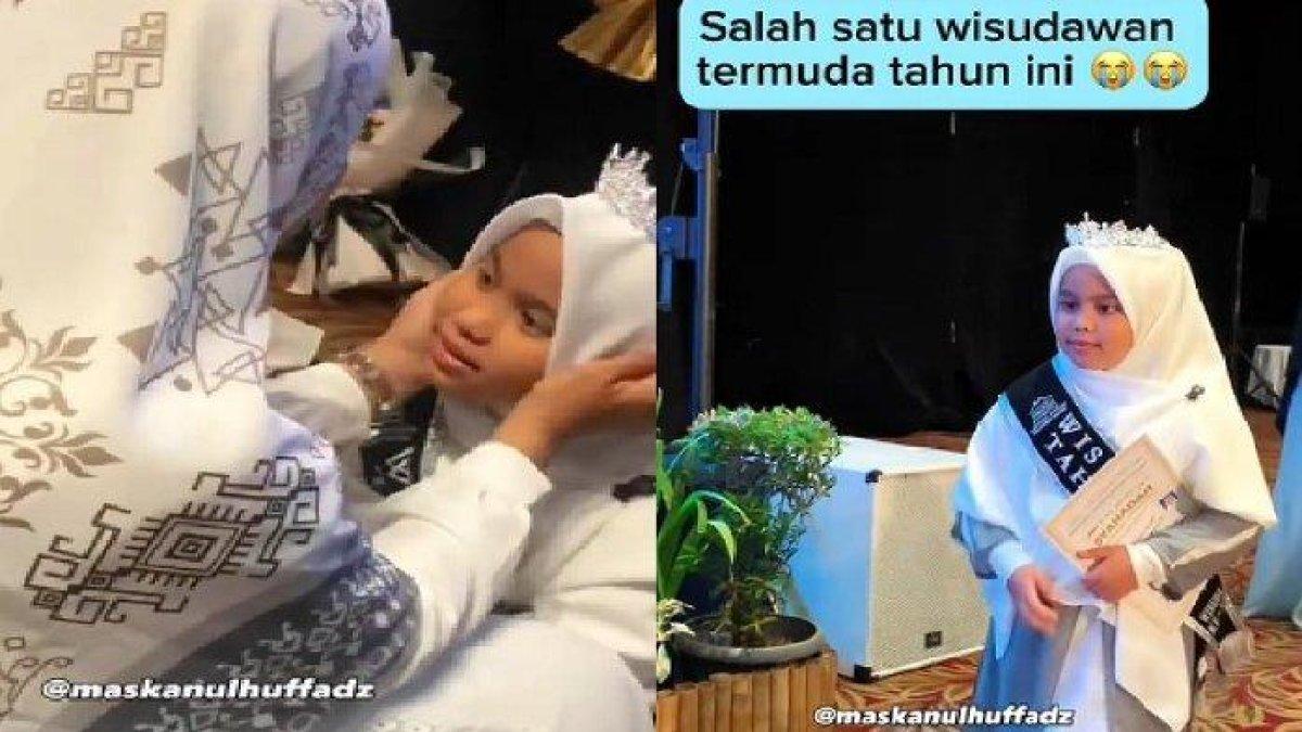 Sosok hafidzah cilik jadi wisudawan termuda, hafal 30 juz