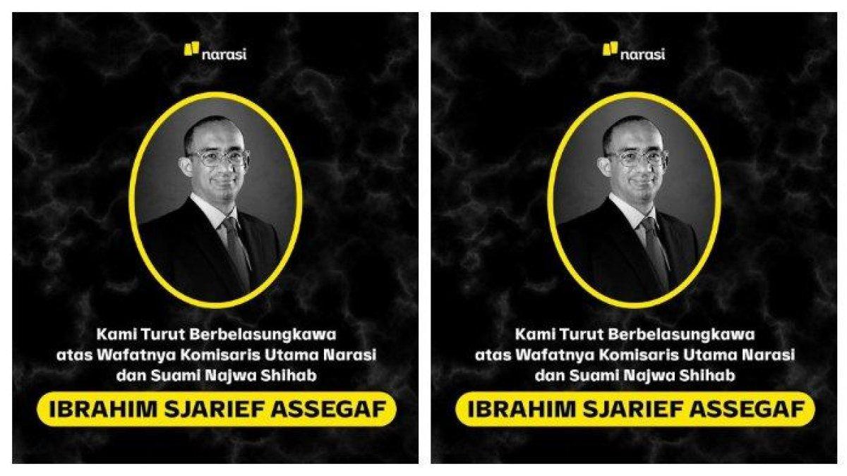SUAMI NAJWA SHIHAB WAFAT - Suami pendiri Narasi TV Najwa Shihab, Ibrahim Sjarief Assegaf, meninggal dunia dalam usia 48 tahun pada Selasa (20/5/2025) hari ini.