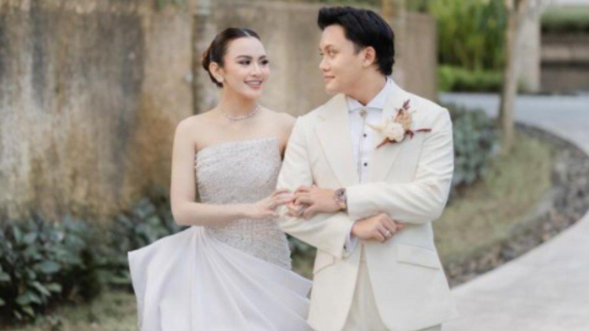 Pernikahan Mahalini dan Rizky Febian.