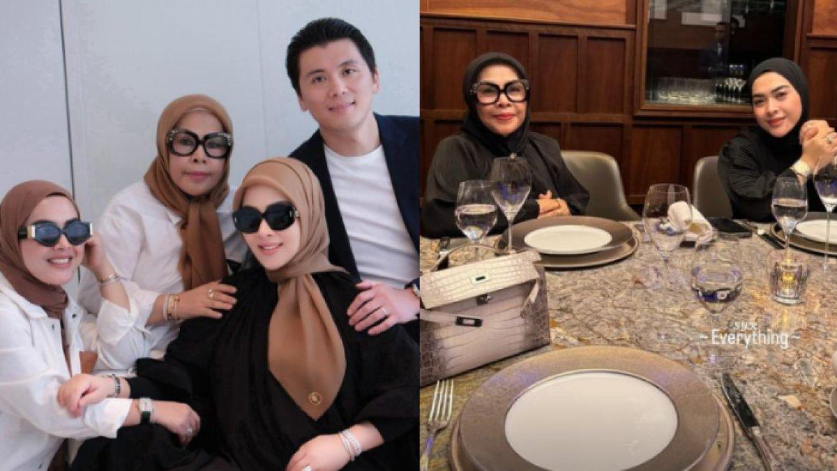 Syahrini dan Reino dinner bareng keluarga