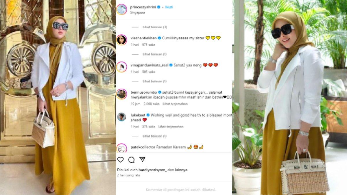 Syahrini diisukan hamil buntut komentar MUA Bennu Sorumba