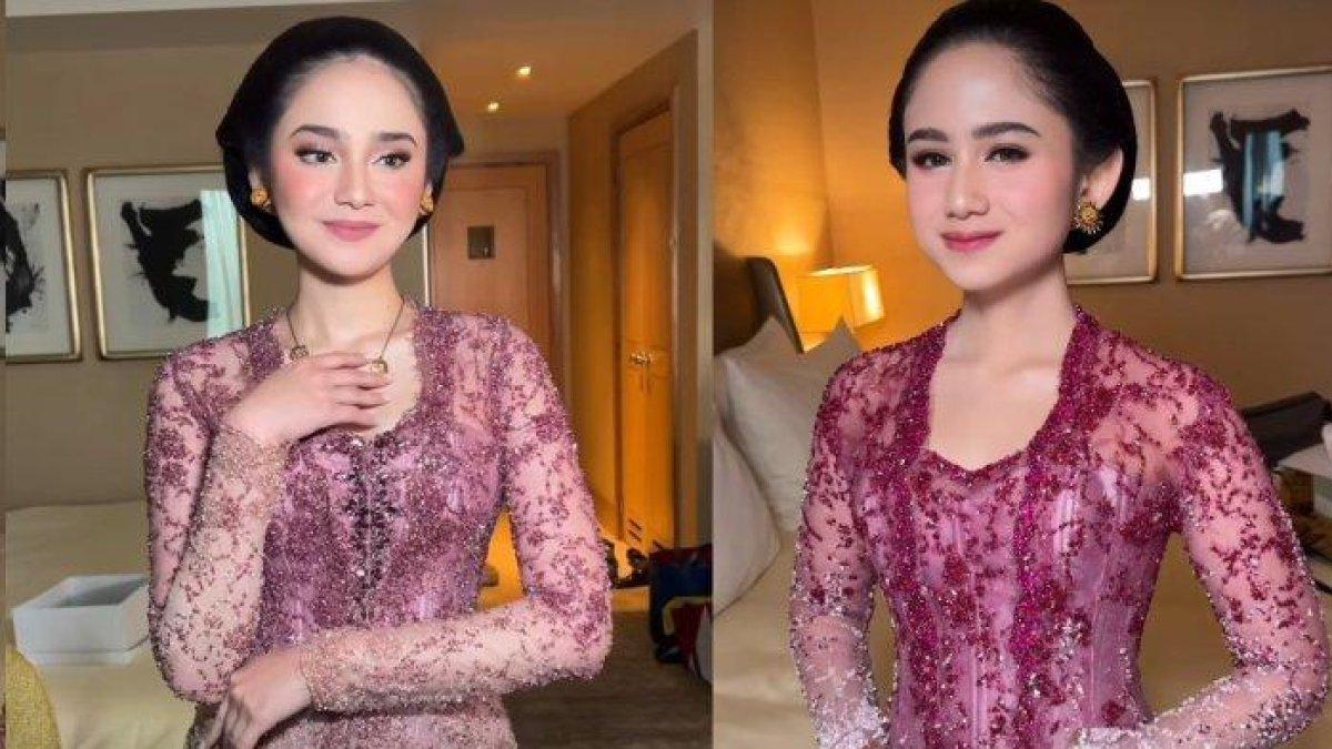 KOMPAK KENAKAN KEBAYA - Kolase Syifa Hadju dan Tissa Biani saat hadiri ngunduh mantu Al Ghazali dan Alyssa Daguise dicapture Jumat (20/6/2025).