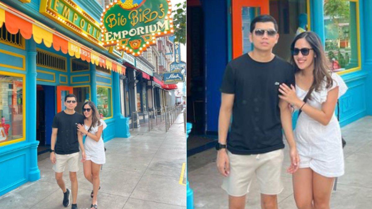 Tamara dan Yudha menyambangi Universal Studios Singapore