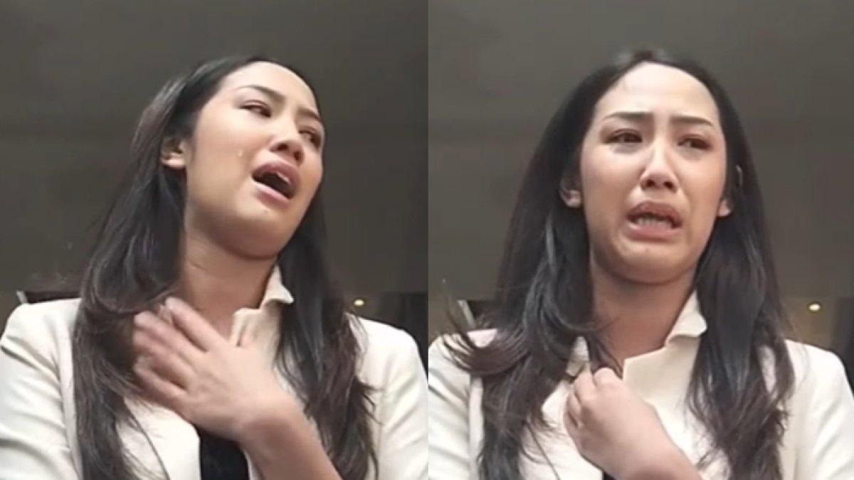 Tamara menangis melihat rekaman CCTV di kolam renang