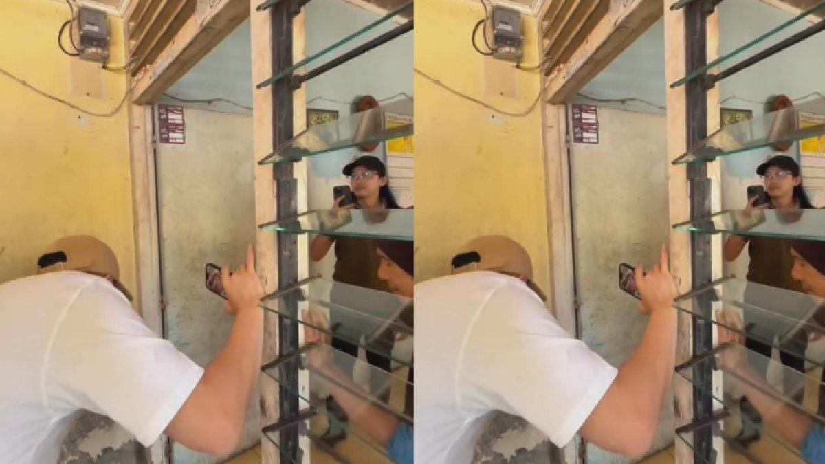 Tampak bagian dalam rumah yang terlihat tak terawat