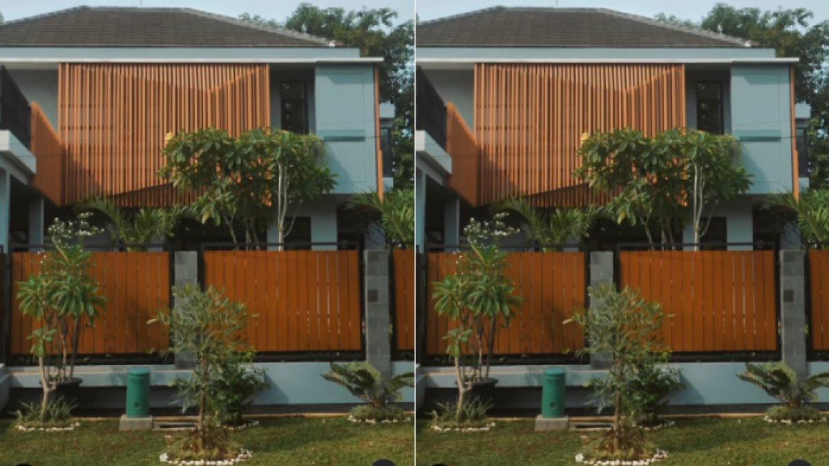 Tampak depan rumah Randy Pangalila
