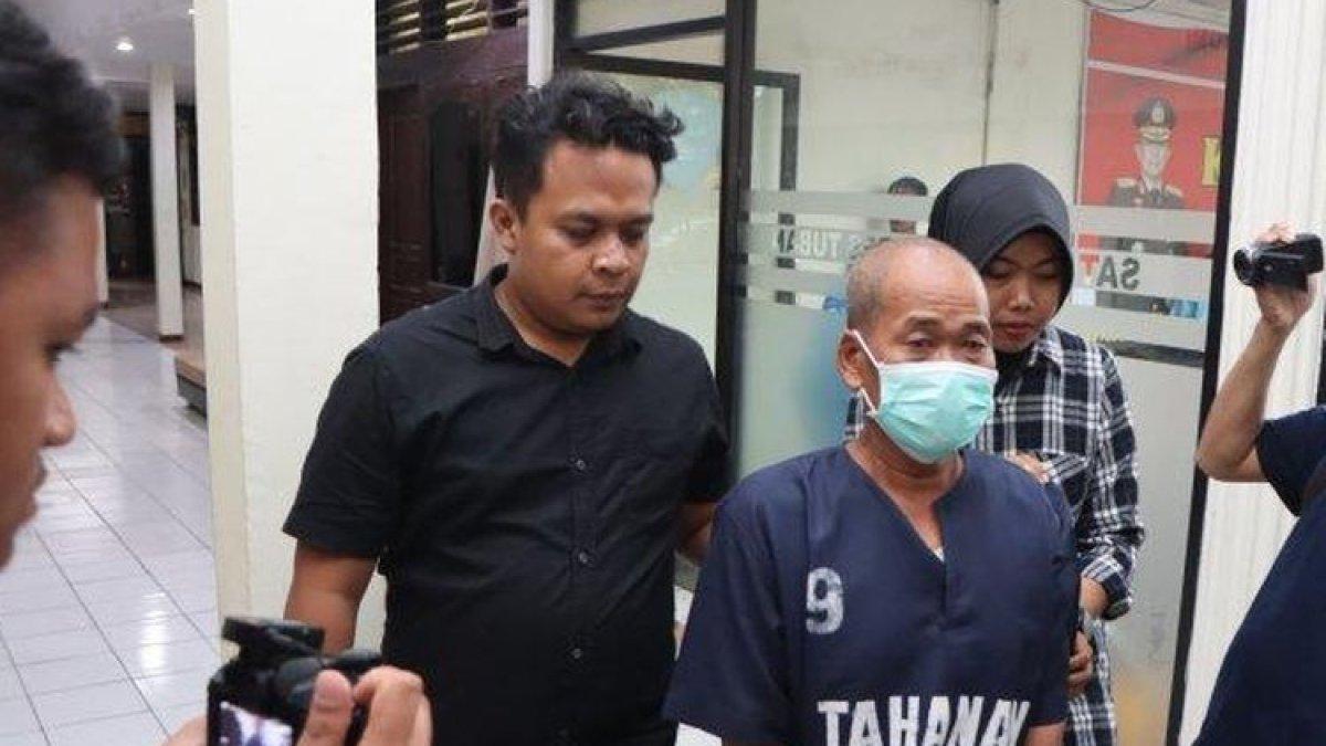 Tampang Mujiono, kakek bunuh istrinya di Tuban, Jawa Timur
