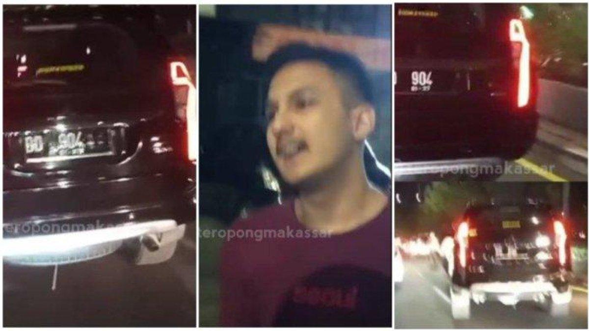 Tampang sosok pengemudi mobil Mitsubishi Pajero Sport ugal-ugalan di Sulsel