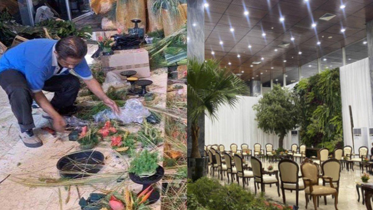 Tangan Didit Hediprasetyo menyulap Gedung Kura-kura MPR/DPR menjadi begitu asri.