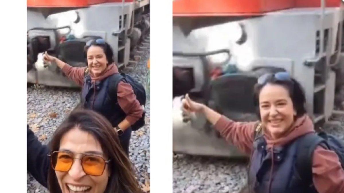 Tangan wanita tersambar kereta buntut selfie terlalu dekat