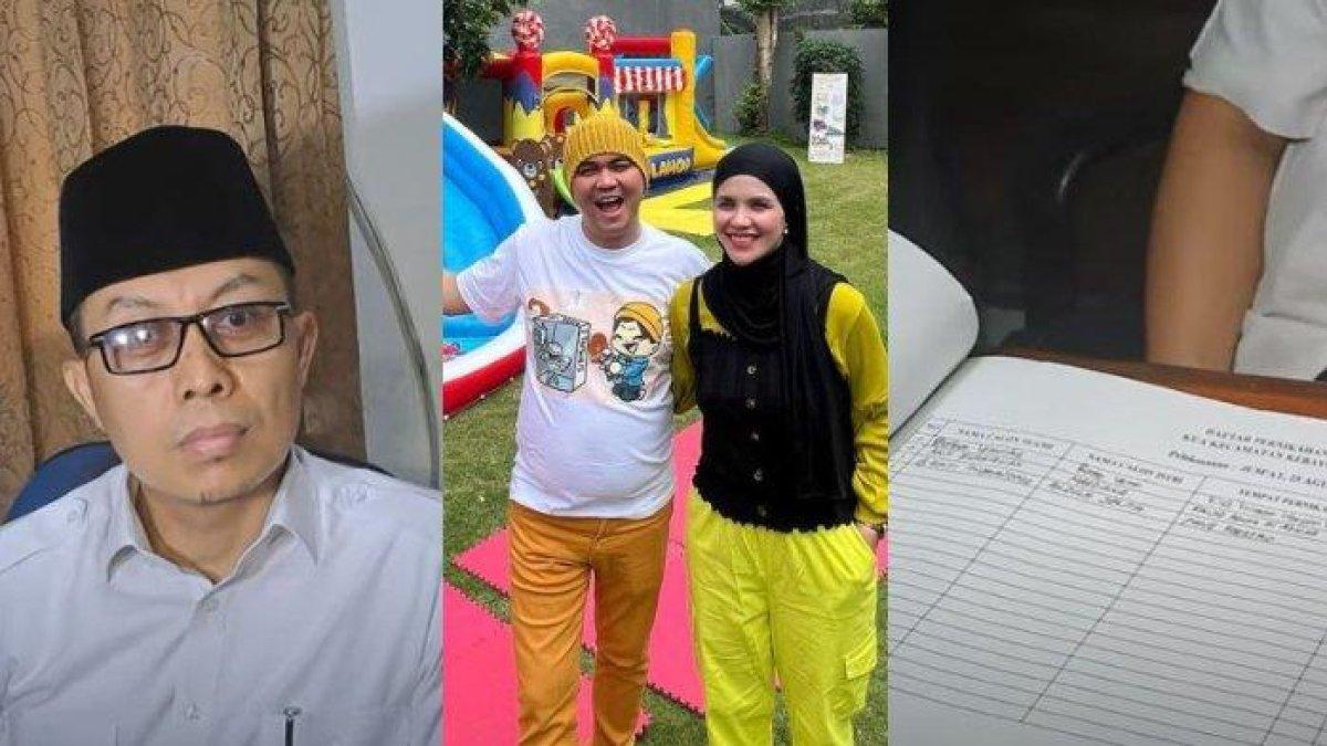 Tanggal pernikahan Indra Bekti dan Aldila Jelita usai rujuk dibongkar oleh KUA Kebayoran Baru. Tertulis sudah terlaksana pada 25 Agustus 2023