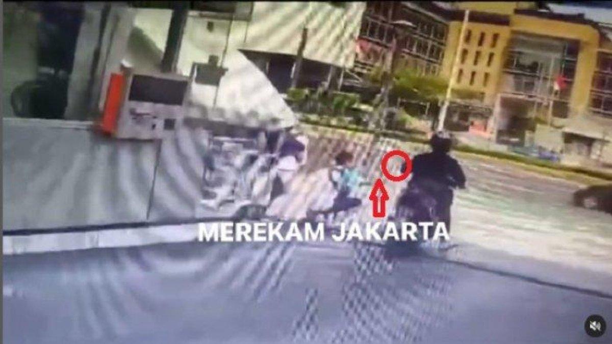 Tangkapan layar Instagram merekam Jakarta - Pelaku jambret handphone di CFD