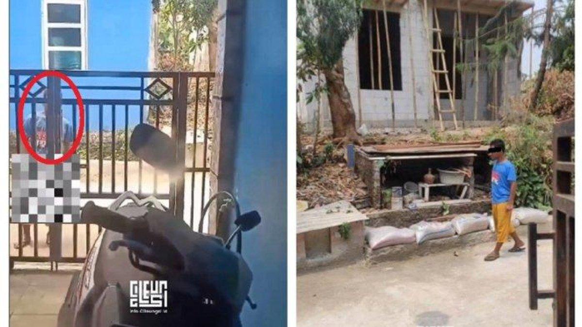 Tangkapan layar - Seorang pria di Cileungsi melakukan aksi tak senonoh