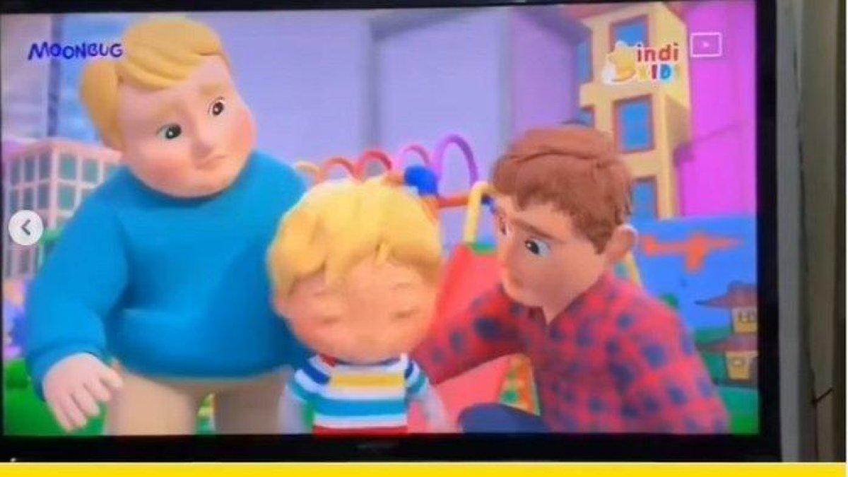 Tangkapan layar - film kartun anak-anak diduga bernuansa LGBT beredar viral di media sosial.